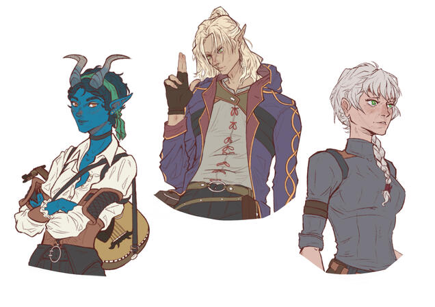 Examples of neck up busts